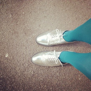 Silver brougues #OOTD