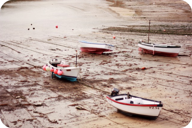 Boats in Mousehole harbour