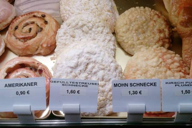German cakes and pastries