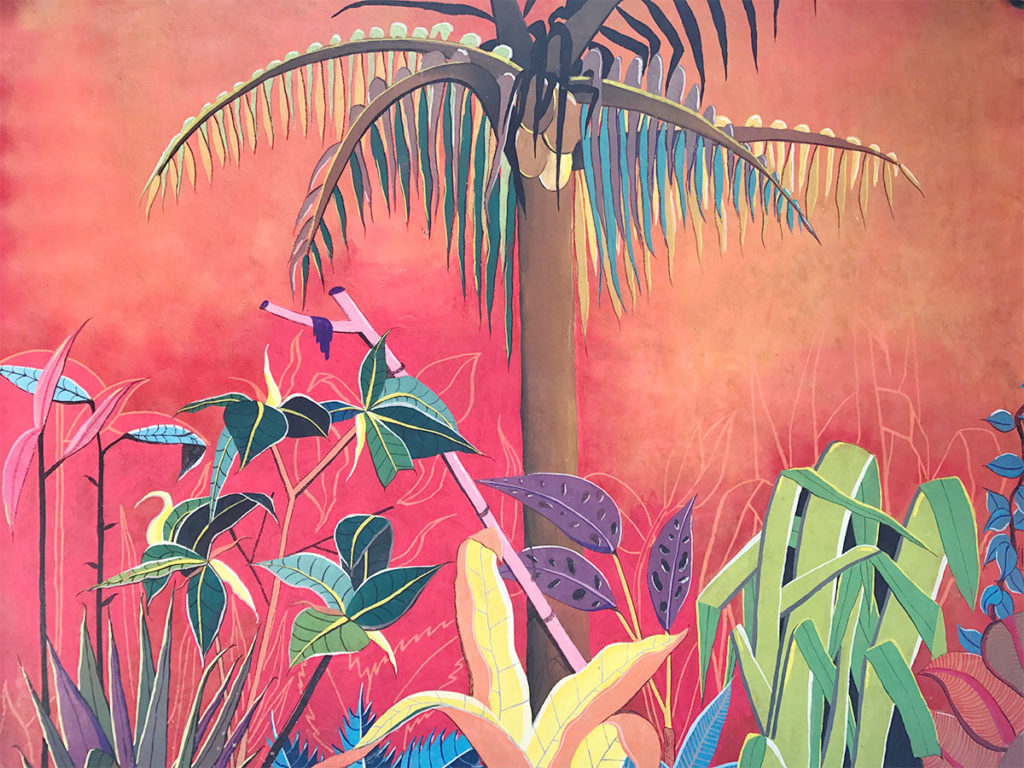 Tulum mural at Zamas